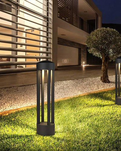 Round Column LED Garden Bollard Light - Big