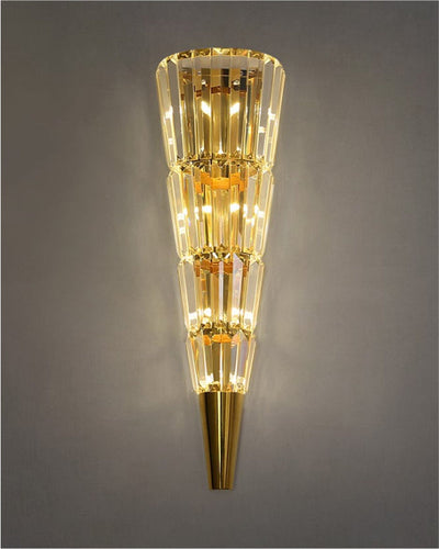 Tapered Crystal Wall Sconce - Large