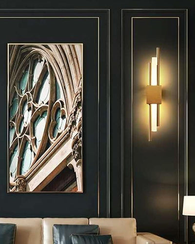Modern Linear Wall Light - Golden