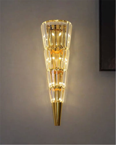 Tapered Crystal Wall Sconce - Large