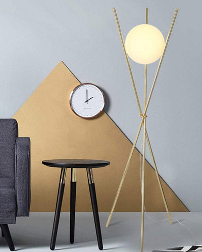 Tripod Globe Floor Lamp