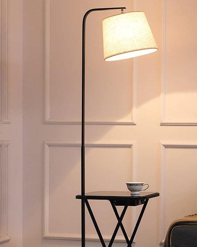 Multi Function Floor Lamp with Storage Table