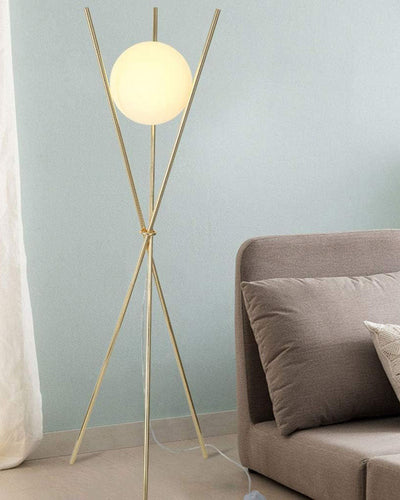Tripod Globe Floor Lamp