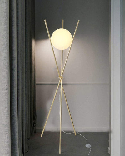 Tripod Globe Floor Lamp
