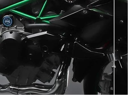 Metal Kawasaki H2R Model with Smoke and Light XLG 1:6 Scale, Black