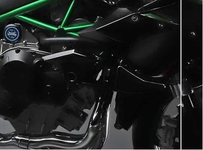 Metal Kawasaki H2R Model with Smoke and Light XLG 1:6 Scale, Black