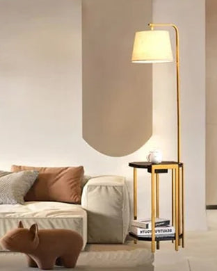 Elegant Floor Lamp With Side Table