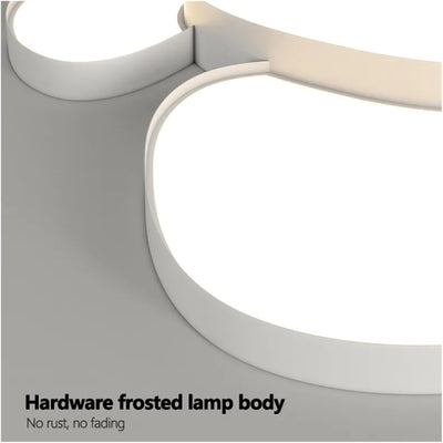 Fashion Led Ceiling Lamps Dimmable Black White Compatible with Living Room Bedroom Bathroom Home Decor Indoor Lighting Luster Fixture,Led Ceiling Pendant Lamp