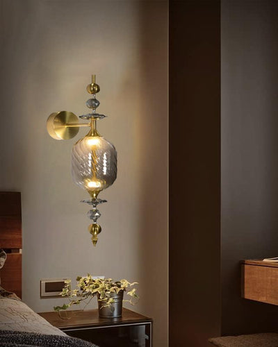 Vintage Royal Barrel Glass Wall Light