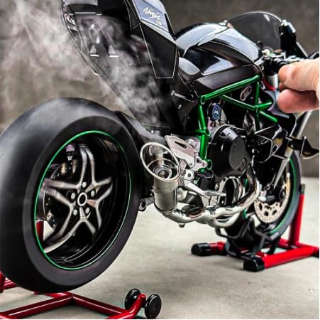 Metal Kawasaki H2R Model with Smoke and Light XLG 1:6 Scale, Black