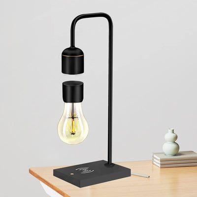 Modern Levitating Lamp with Floating Light and Built-in Qi Wireless Charger