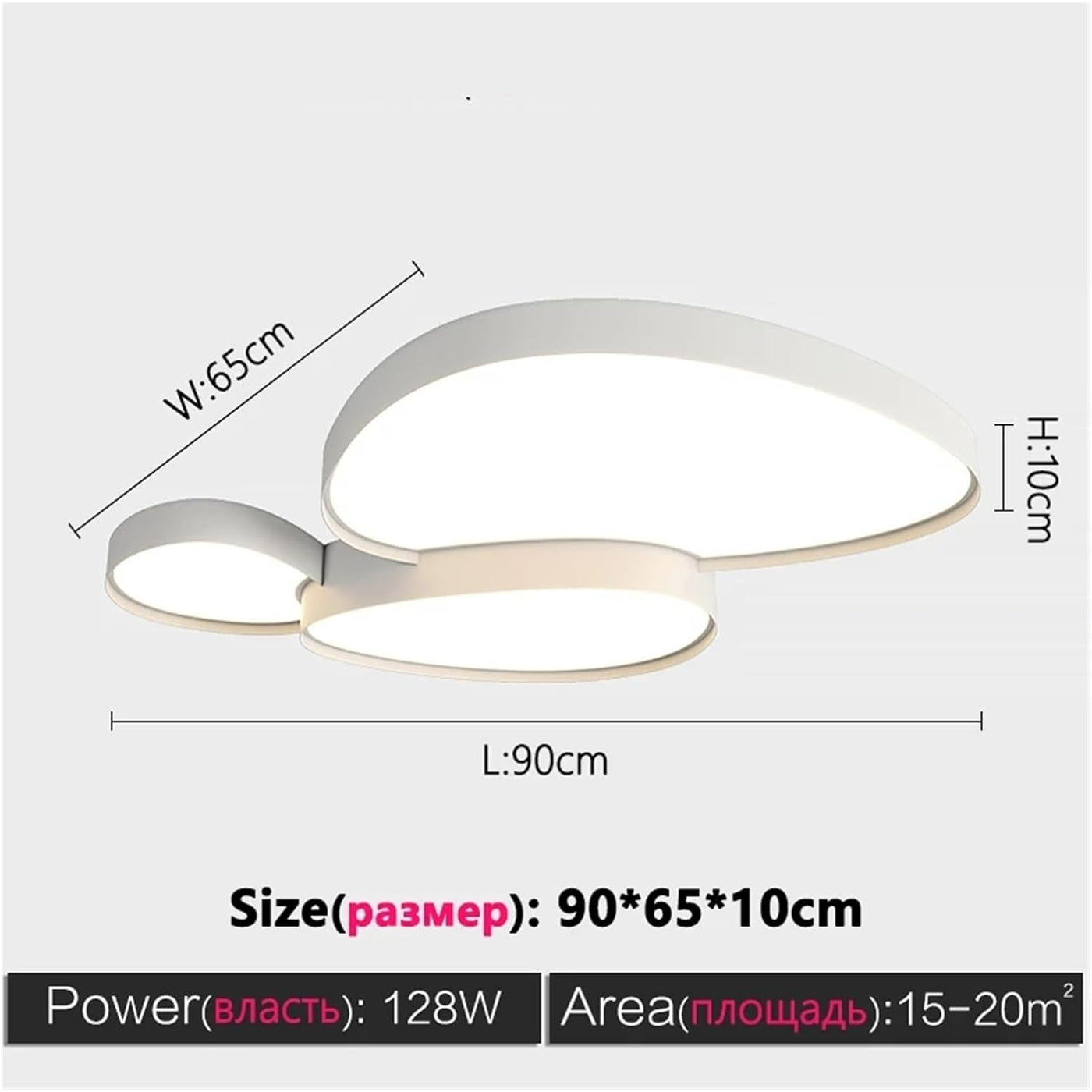 Fashion Led Ceiling Lamps Dimmable Black White Compatible with Living Room Bedroom Bathroom Home Decor Indoor Lighting Luster Fixture,Led Ceiling Pendant Lamp