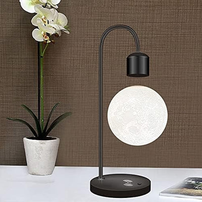 Modern Levitating Lamp with Floating Light and Built-in Qi Wireless Charger