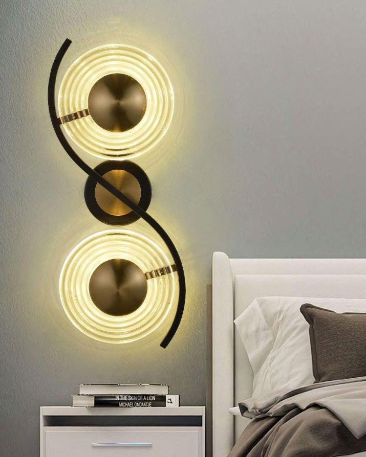 Eclipse Duo Cricle Wall Light - Clear