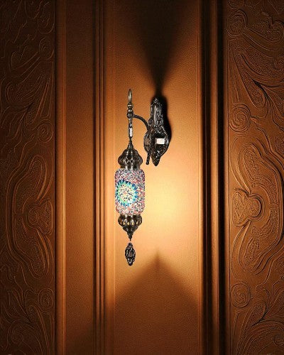 Mosaic Glass Turkish Wall Light