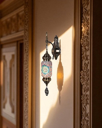 Mosaic Glass Turkish Wall Light
