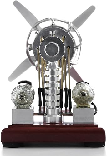 Hot-air Stirling Engine Model, 16 Cylinders Swash Plate Stirling Engine Kit Model, Metal Engine, Science Experiment Physical Toy