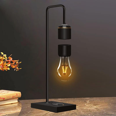 Modern Levitating Lamp with Floating Light and Built-in Qi Wireless Charger