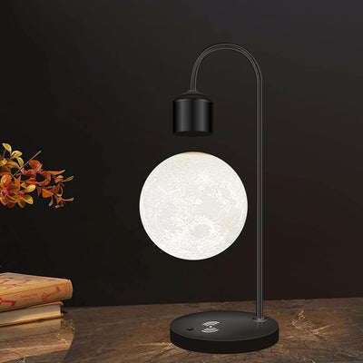 Modern Levitating Lamp with Floating Light and Built-in Qi Wireless Charger