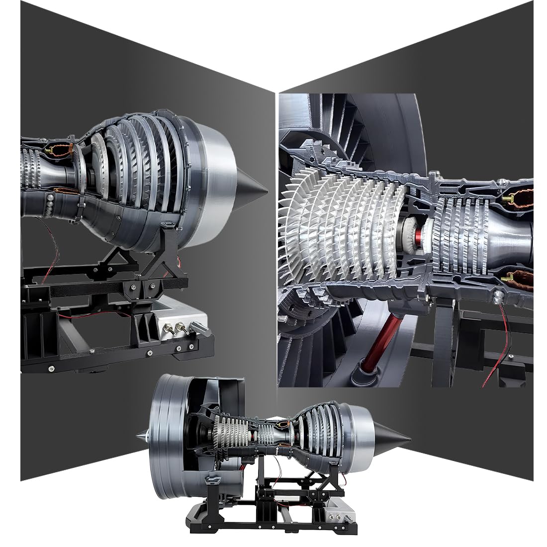 Rolls Royce Trent 900 Turbofan Engine Model - 22in Big Size Model, High Precision Replica for Enthusiasts & Education