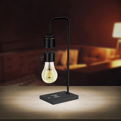 Modern Levitating Lamp with Floating Light and Built-in Qi Wireless Charger