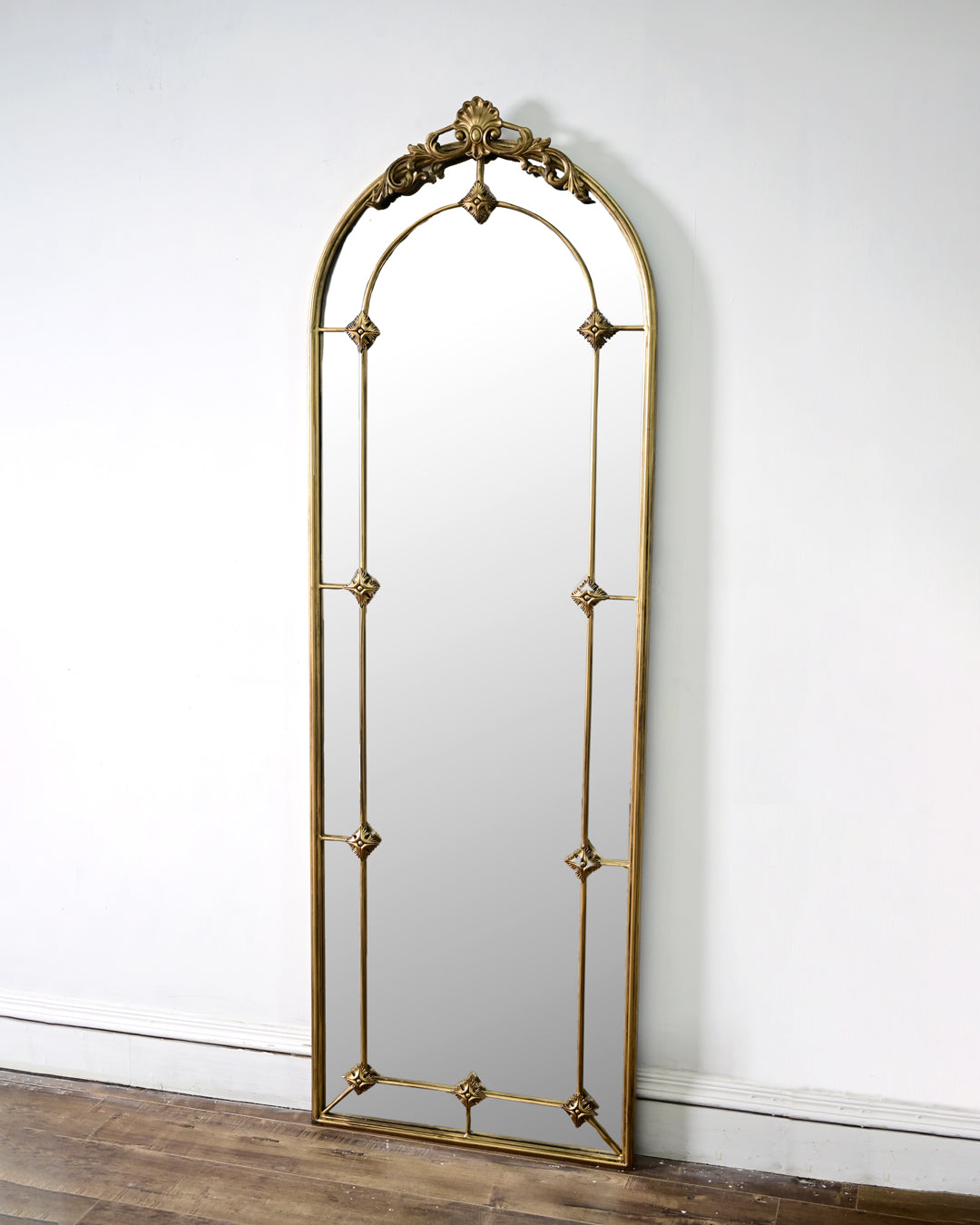 Vintage Arch Ornate Gold Mirror