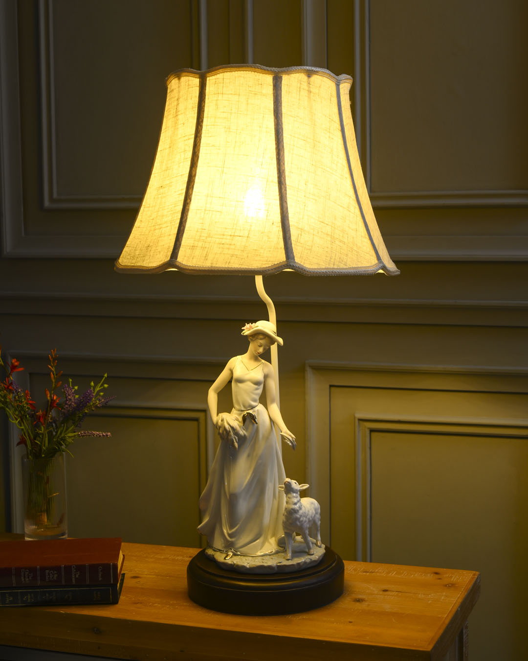Whimsica Victorian Lady - Fine Porcelain Table Lamp