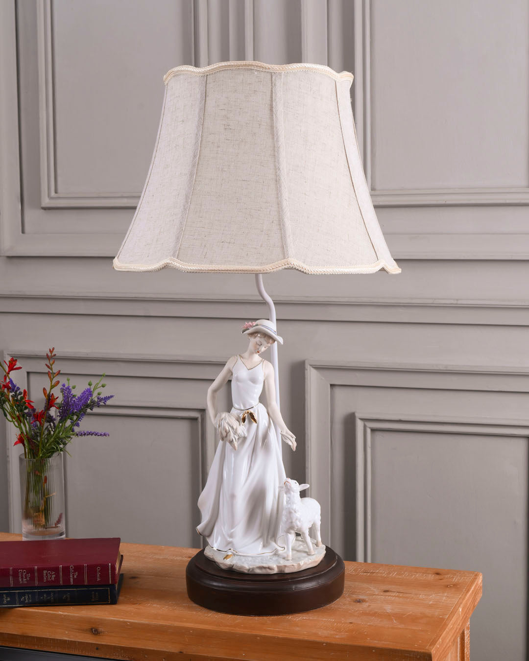 Whimsica Victorian Lady - Fine Porcelain Table Lamp