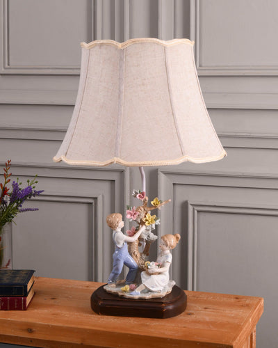 A Serenade of Spring - Fine Porcelain Table Lamp