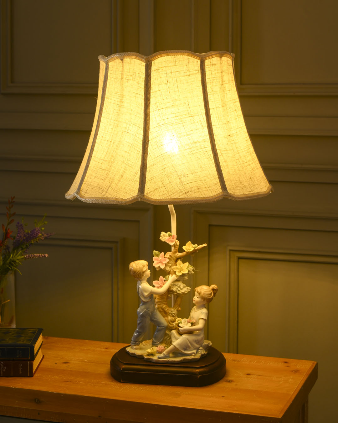 A Serenade of Spring - Fine Porcelain Table Lamp