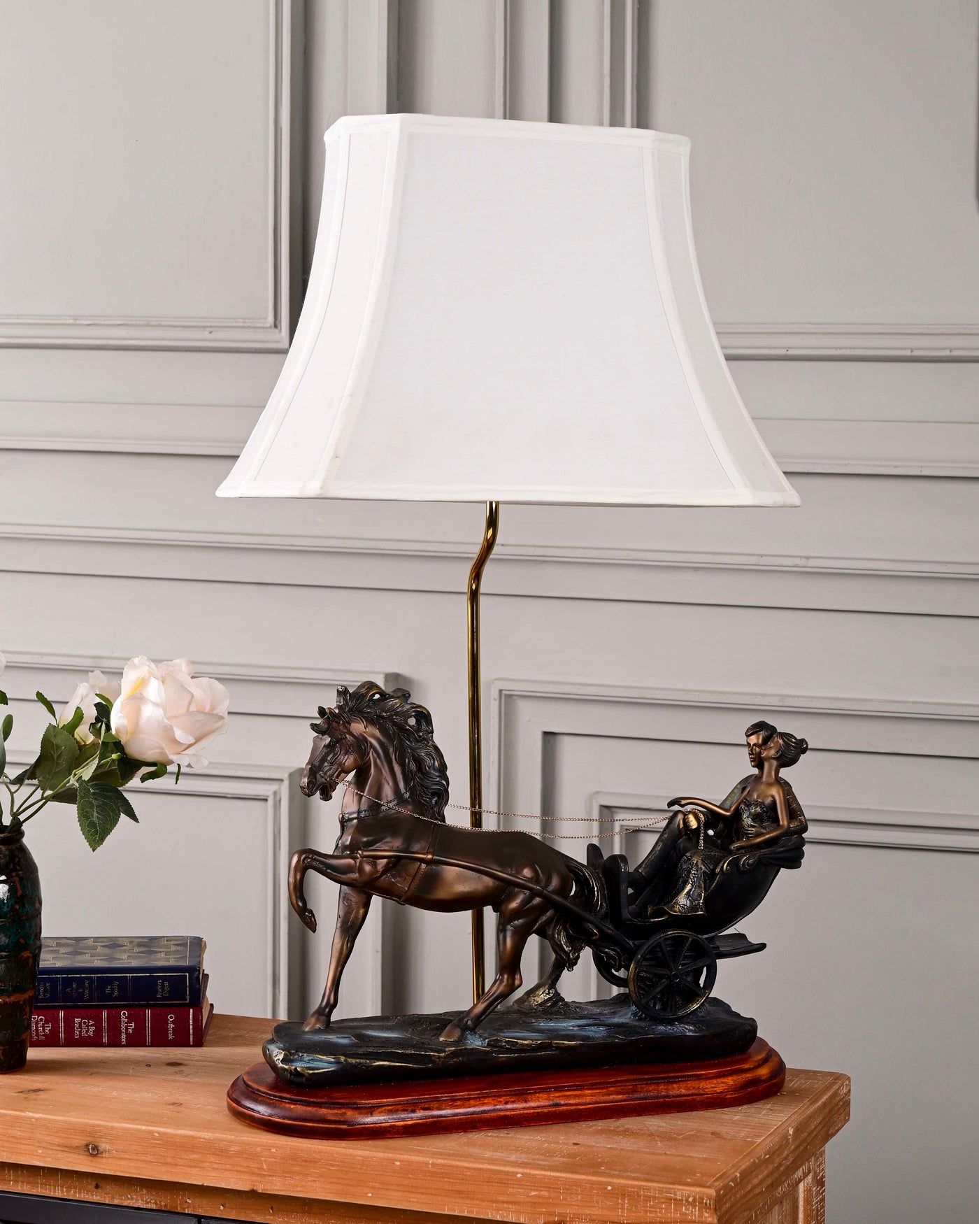 Heartfelt Journey: The Chariot Love Table Lamp