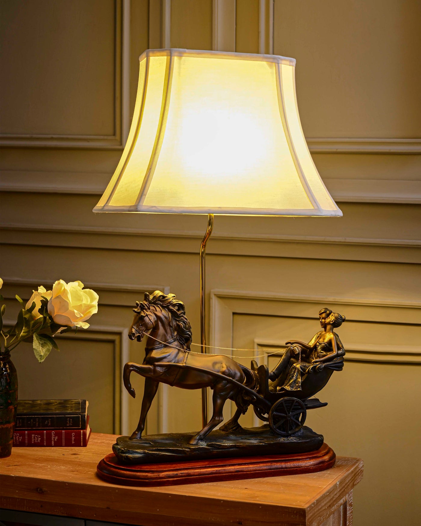 Heartfelt Journey: The Chariot Love Table Lamp