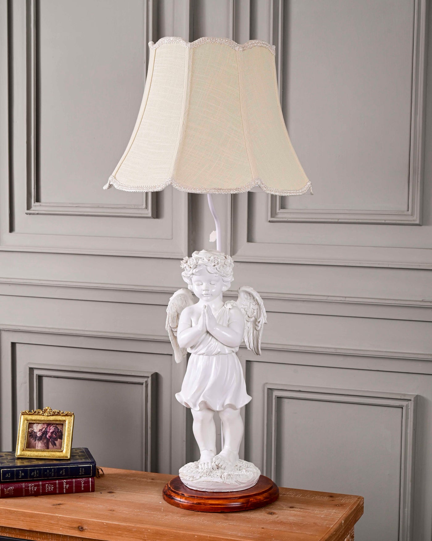 Cherished Prayers Angel Cherub Table Lamp
