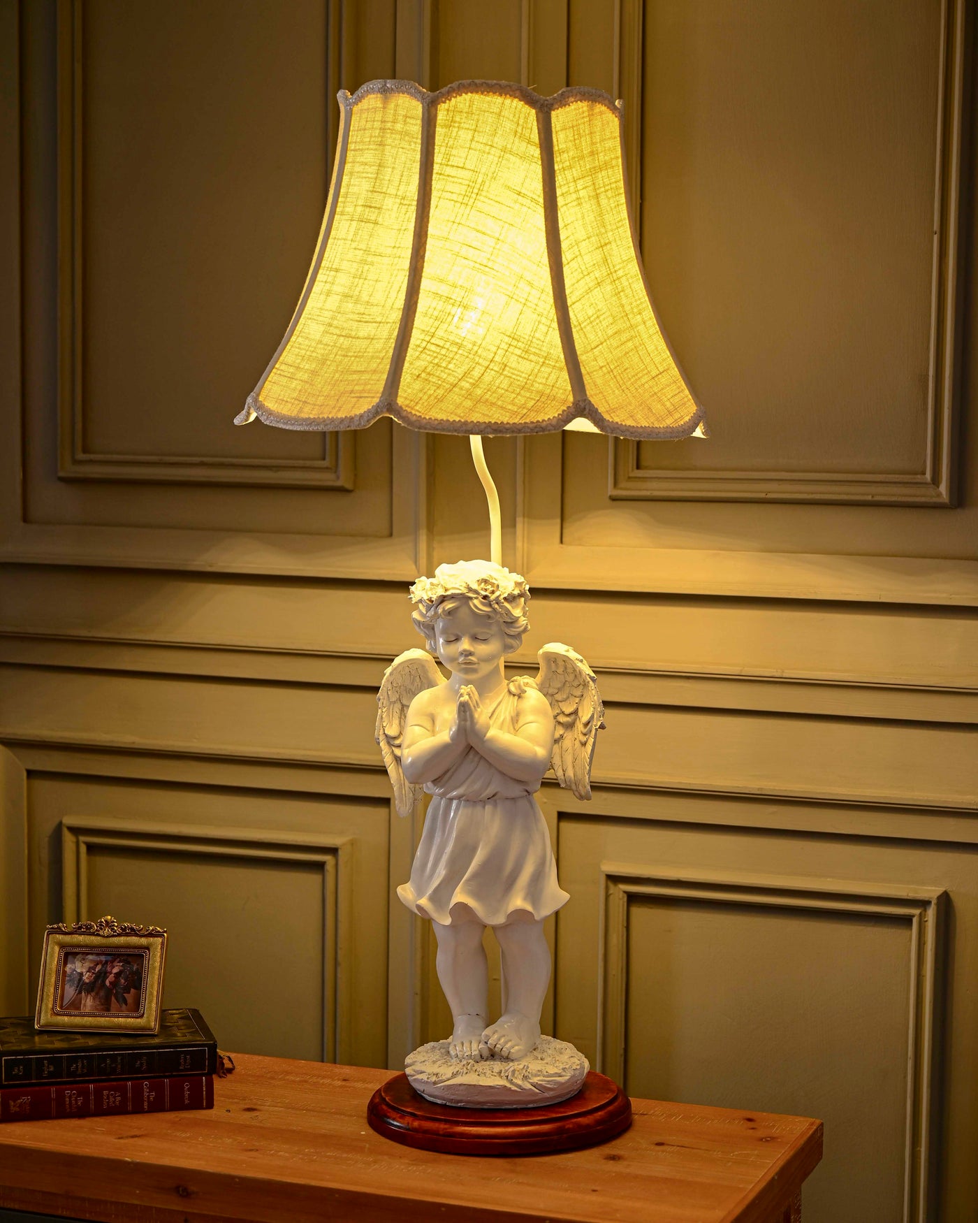 Cherished Prayers Angel Cherub Table Lamp