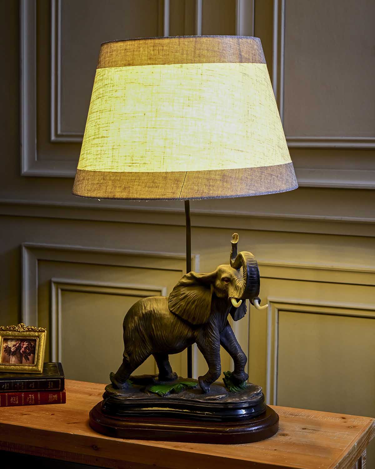 'Mother's Love' Elephant Table Lamp