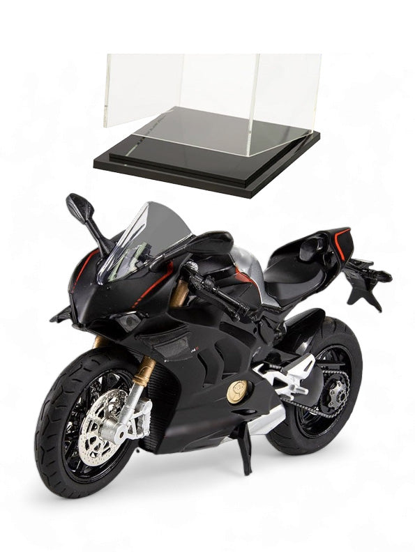 Ducati Panigale V4 1:12 Scale Diecast Model Bike in Red - Premium Acrylic Display Box Included