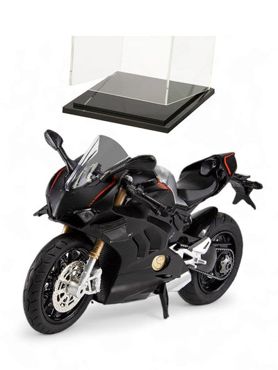 Ducati Panigale V4 1:12 Scale Diecast Model Bike in Red - Premium Acrylic Display Box Included