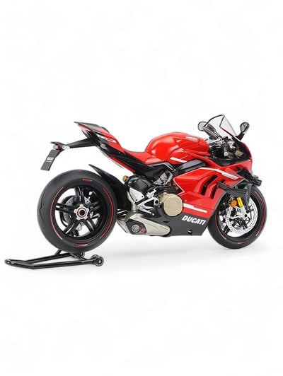 Ducati Panigale V4 1:12 Scale Diecast Model Bike in Red - Premium Acrylic Display Box Included