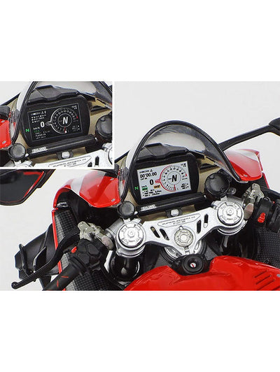 Ducati Panigale V4 1:12 Scale Diecast Model Bike in Red - Premium Acrylic Display Box Included