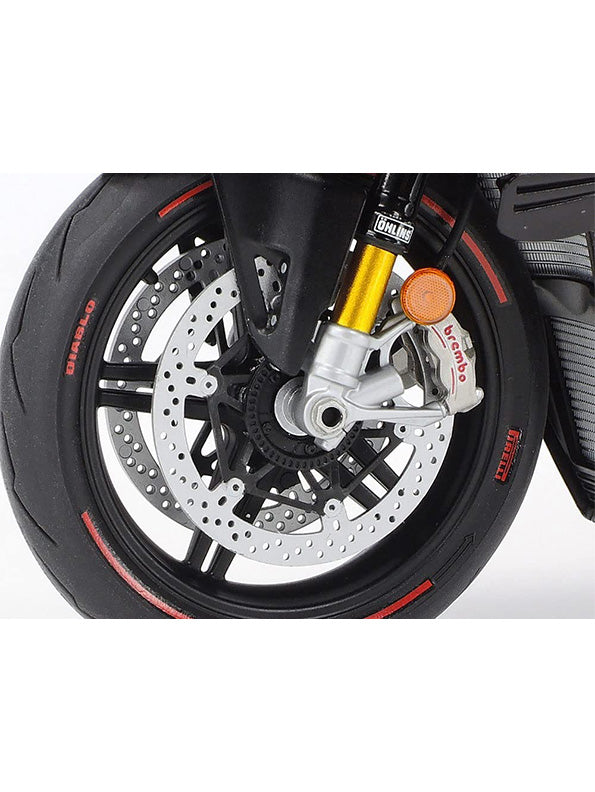 Ducati Panigale V4 1:12 Scale Diecast Model Bike in Red - Premium Acrylic Display Box Included
