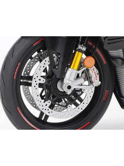 Ducati Panigale V4 1:12 Scale Diecast Model Bike in Red - Premium Acrylic Display Box Included