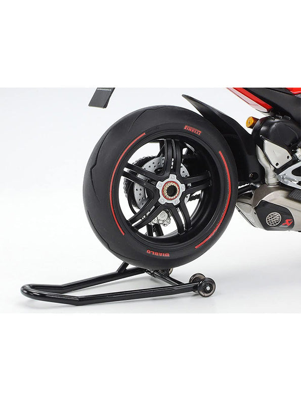 Ducati Panigale V4 1:12 Scale Diecast Model Bike in Red - Premium Acrylic Display Box Included