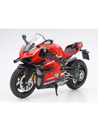 Ducati Panigale V4 1:12 Scale Diecast Model Bike in Red - Premium Acrylic Display Box Included