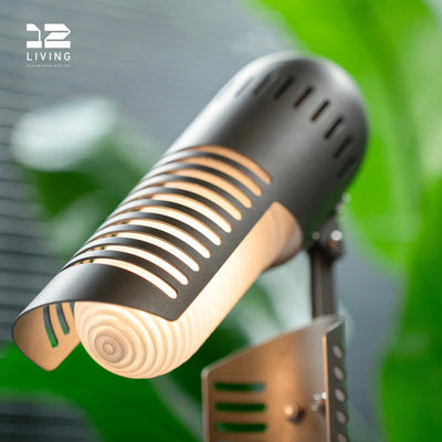 Adjustable Industrial Pelican Lamp – 3D Printed Shade, Vintage Style Table Light