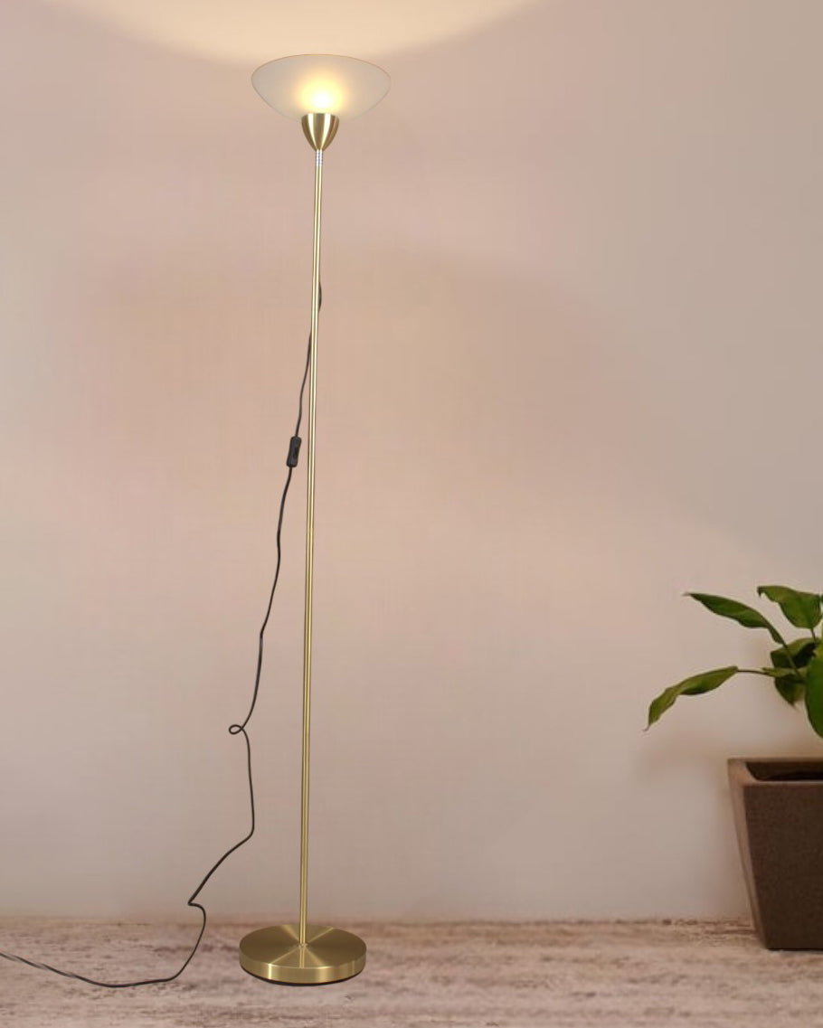 Golden Glow Torchiere Floor Lamp