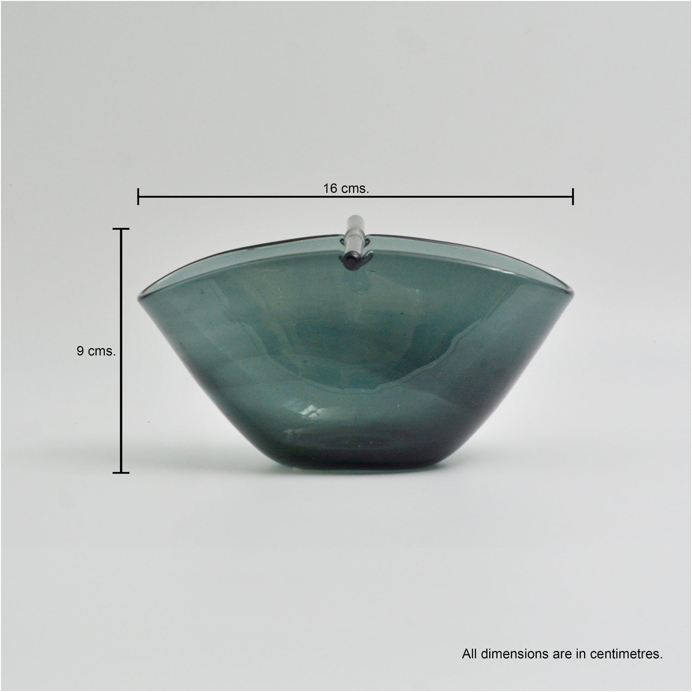 Mosquito Coil Holder - Oval in Glass
