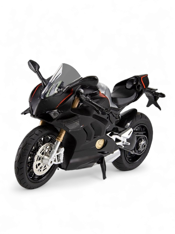Ducati Panigale V4 1:12 Scale Diecast Model Bike in Red - Premium Acrylic Display Box Included