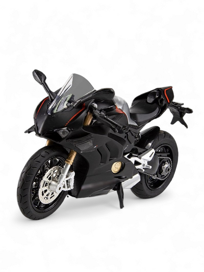 Ducati Panigale V4 1:12 Scale Diecast Model Bike in Red - Premium Acrylic Display Box Included