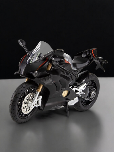 Ducati Panigale V4 1:12 Scale Diecast Model Bike in Red - Premium Acrylic Display Box Included