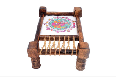 Handmade Multi Colored Serving Khat
